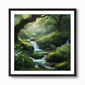 Mossy Forest Art Print