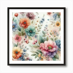 Flower Garden 1 Art Print