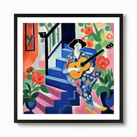 The Musician 2 Matisse Style Art Print