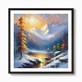 Winter Scene Art Print