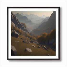 Mountain Landscape 16 Art Print