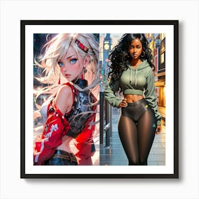 Anime Girl 1 Art Print