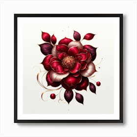 Red Flower 3 Art Print