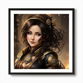 Gears and Glamour Art Print