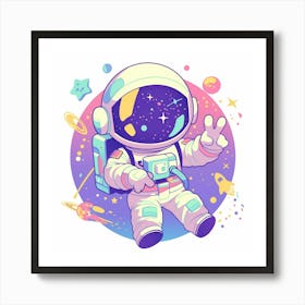 Space Astronaut 1 Art Print