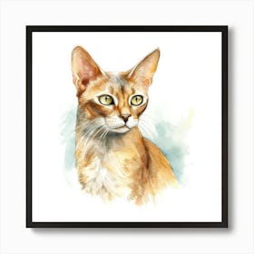 Abyssinian Cat Portrait 3 Art Print