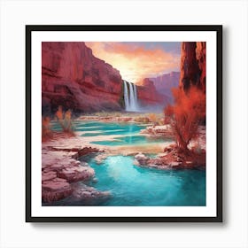 Sunset At The Grand Canyon 3 Art Print