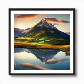 Mountain Landscape 43 Art Print