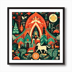 Christmas Lovely Paradise 16 Art Print