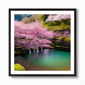 Cherry Blossoms In Spring Art Print