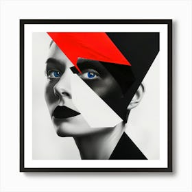 Abstract Portrait Of A Woman 3 Art Print