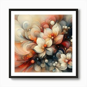 Abstract Flower Painting 9 Art Print