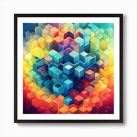 Cubes 1 Art Print