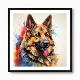 German Shepherd Dog Art Print