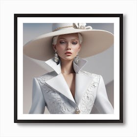 White Hat 11 Art Print