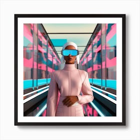 Futuristic Woman 10 Art Print