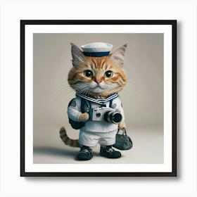 Sailor Cat Art Print