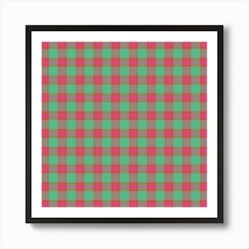 Plaid Fabric 151 Art Print