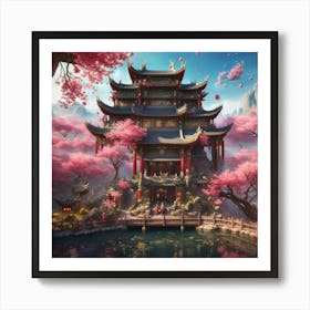 Chinese Pagoda Art Print