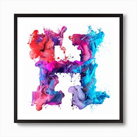 Letter H 6 Art Print