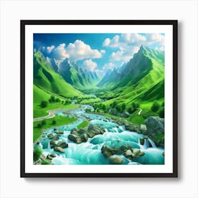 River Valley Art Print