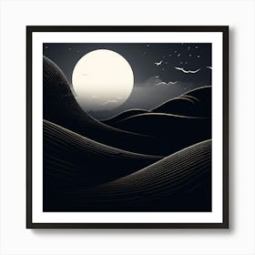 Night In The Desert art print Art Print