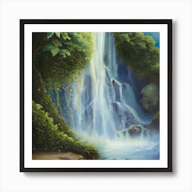 Beautiful Waterfall Art Print