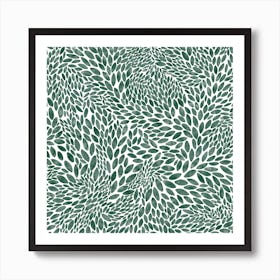 Succulent Green Leaves Art Print