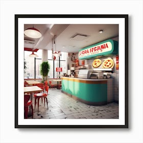 Pizza Restaurant Art Print