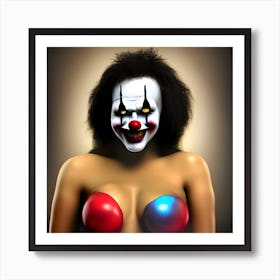 Clown Photo Art Print