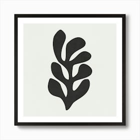 Matisse - Black Leaf 01 Art Print