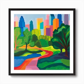 Abstract Park Collection Franklin Delano Roosevelt Park Philadelphia Art Print