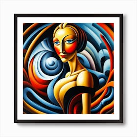 Abstract Of A Woman 6 Art Print