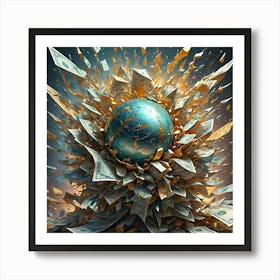 Explosion Of Wealth Art Print