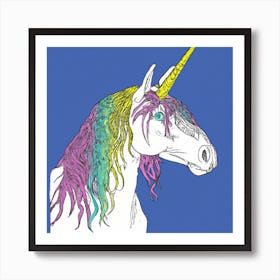 Colorful Unicorn Art Print