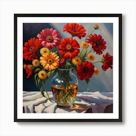 Flowers In A Vase 3 Art Print