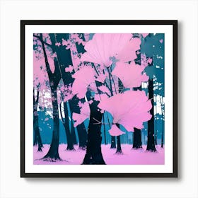 Pink Forest Art Print