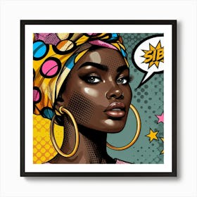 Safiya Pop African Woman Art Print