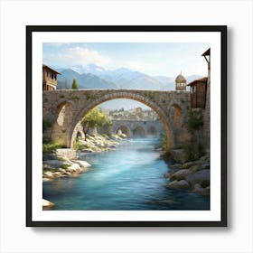 Bridge Over A River 2 Art Print