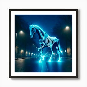 Skeleton Horse Poster