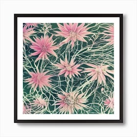 Pink Flowers Art Print