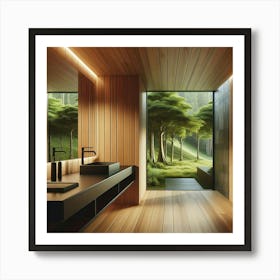 Bathroom With A View Art Print