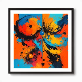 Dreamshaper V6 A Vibrant And Dynamic Abstract Painting Featuri 1 Art Print