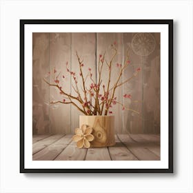 Vase With Flowers Art Print