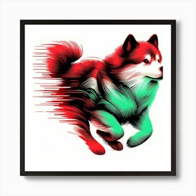 Husky Dog 3 Art Print