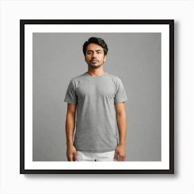 Grey Tee Art Print