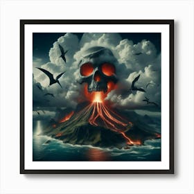 Skull Island 3 Art Print