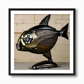 Fish Sculpture Art Print