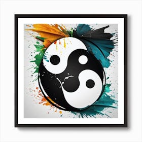 Yin Yang Symbol 2 Art Print