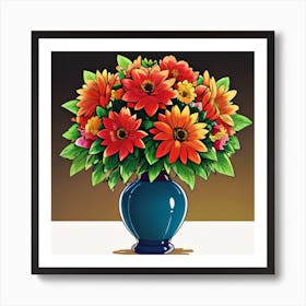 Flowers In A Vase 1 Art Print